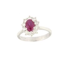 Anello Soranzo Gioielli Donna Pietre Preziose in Oro bianco Rubino 1.04 Ct GI10408919 - GI10408919